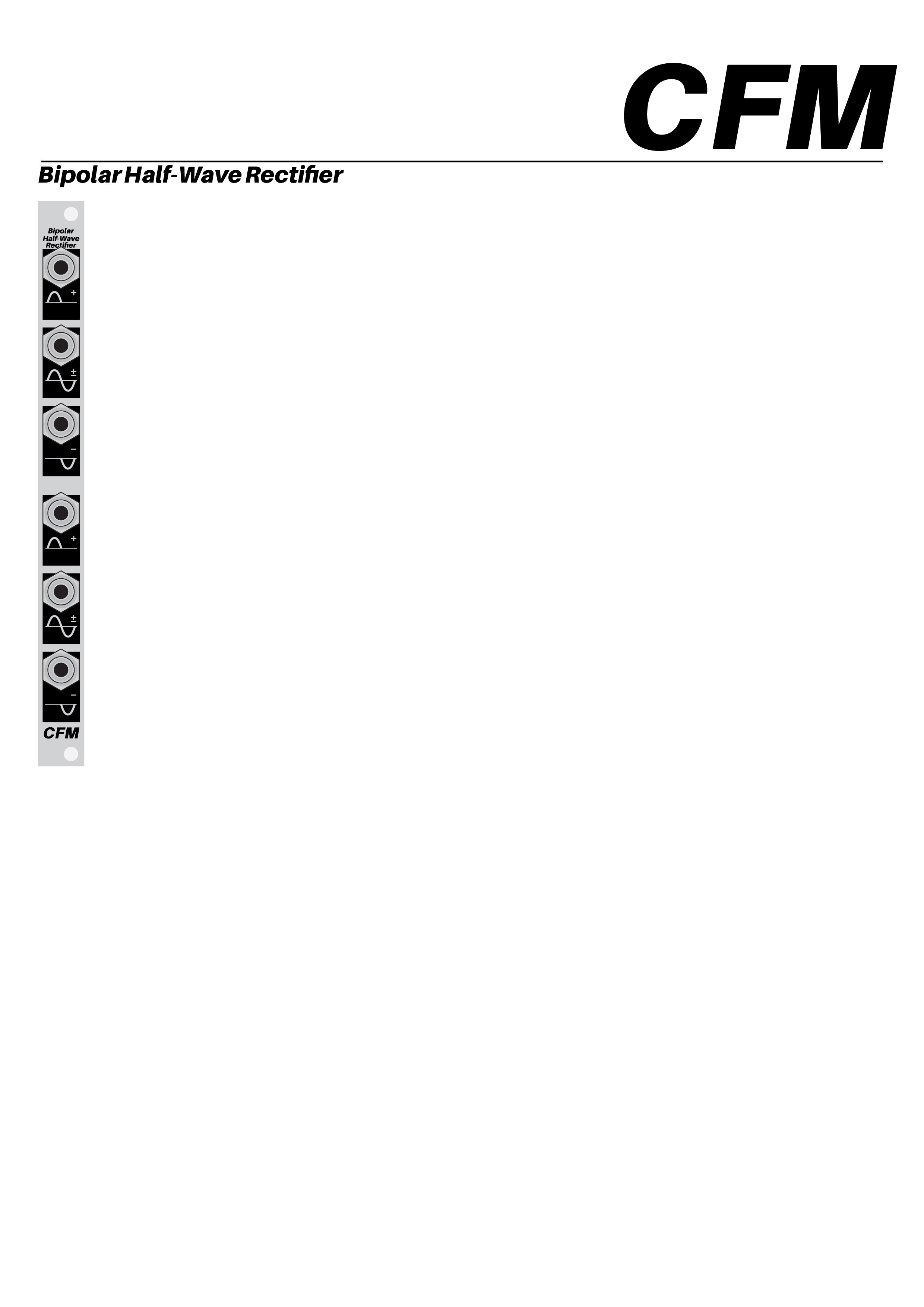 Bipolar Half Wave Rectifier Manual